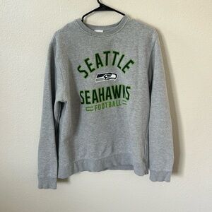 Seattle Seahawks Grey Crewneck Sweatshirt